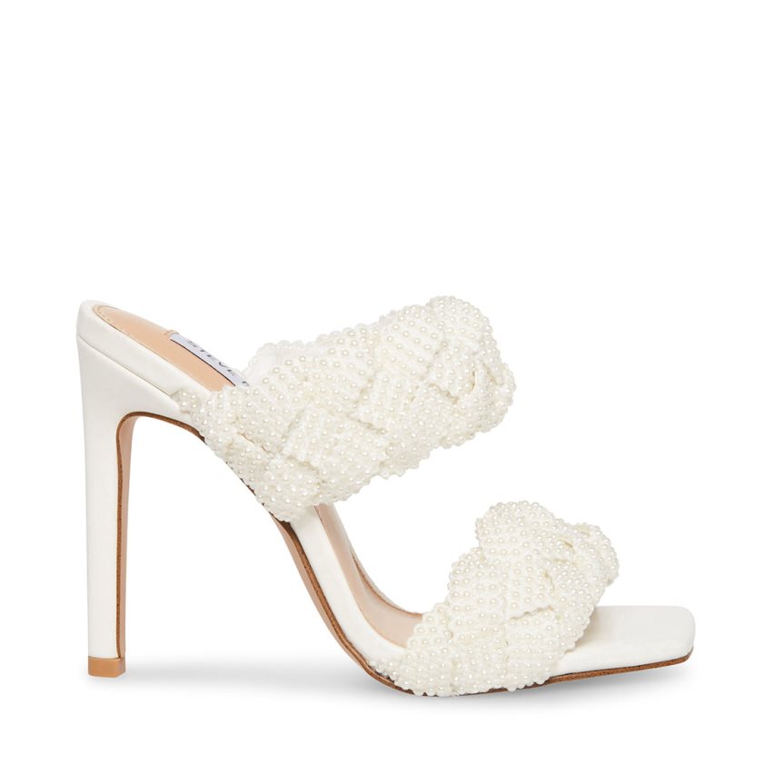 Sandalias Tacones Steve Madden Kenley-p Mujer Blancas | ES JUSE06